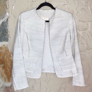 Etcetera Cream Tweed Blazer Size 4